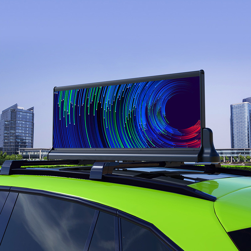 プログラム可能なタクシーの屋根のLED表示3G 4G WIFI屋外P2.5車の屋根の上の広告